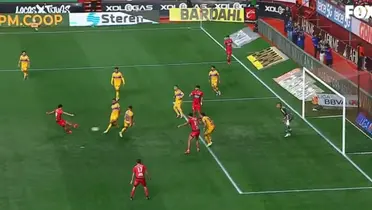 Captura de Somos FOX del gol de Mora