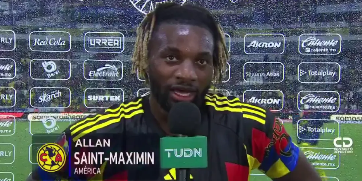 Captura de TUDN con Allan en entrevista