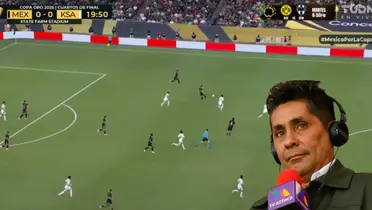 Captura de TUDN con Campos al frente