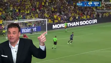 Captura de TUDN con Faitelson al frente