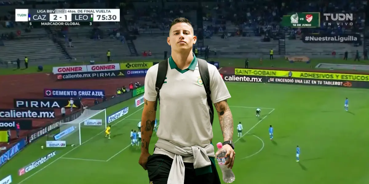 Captura de TUDN, con James al frente