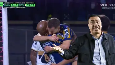 Captura de TUDN con Juárez al frente