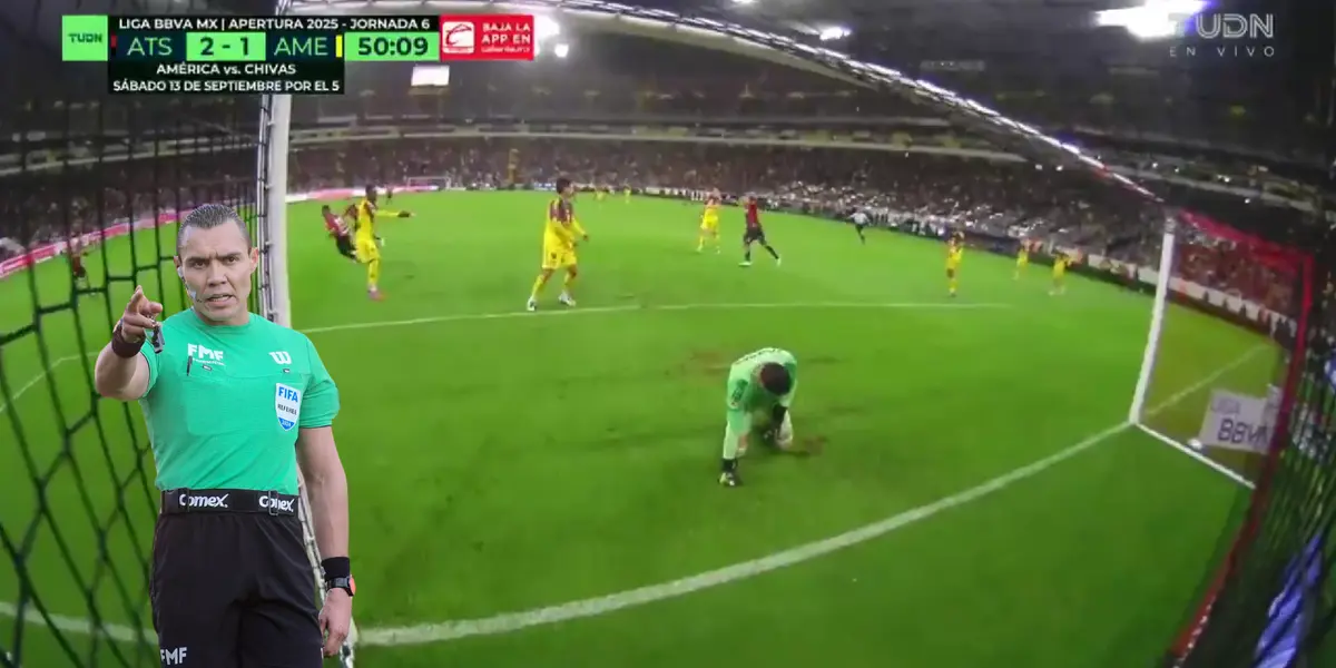 Captura de TUDN con Ortiz al frente