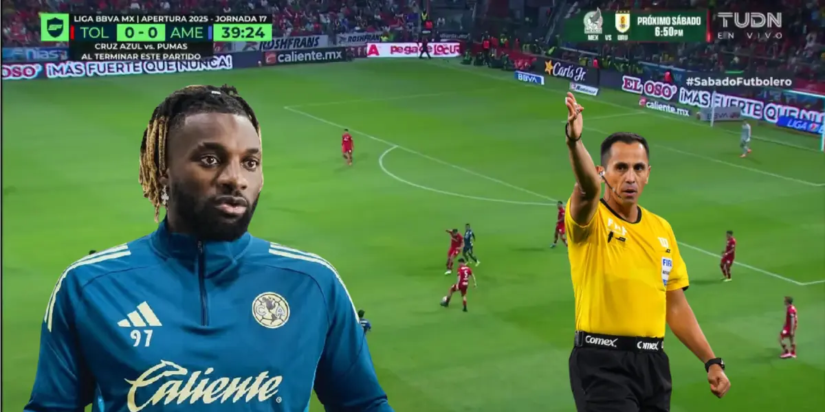 Captura de TUDN con Saint-Maximin y Santander al frente