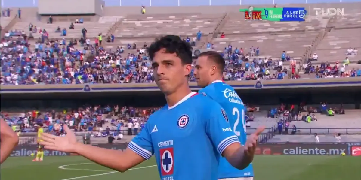 Captura de TUDN de la celebración de Faravelli