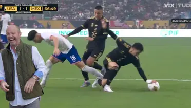 Captura de TUDN de la mano de Sánchez