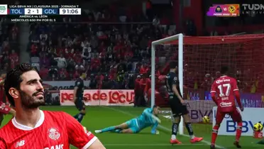 Captura de TUDN del autogol de Camberos