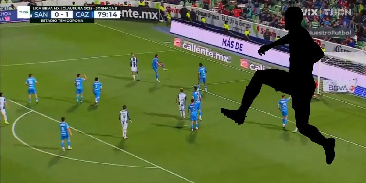 Captura de TUDN del Cruz Azul vs Santos