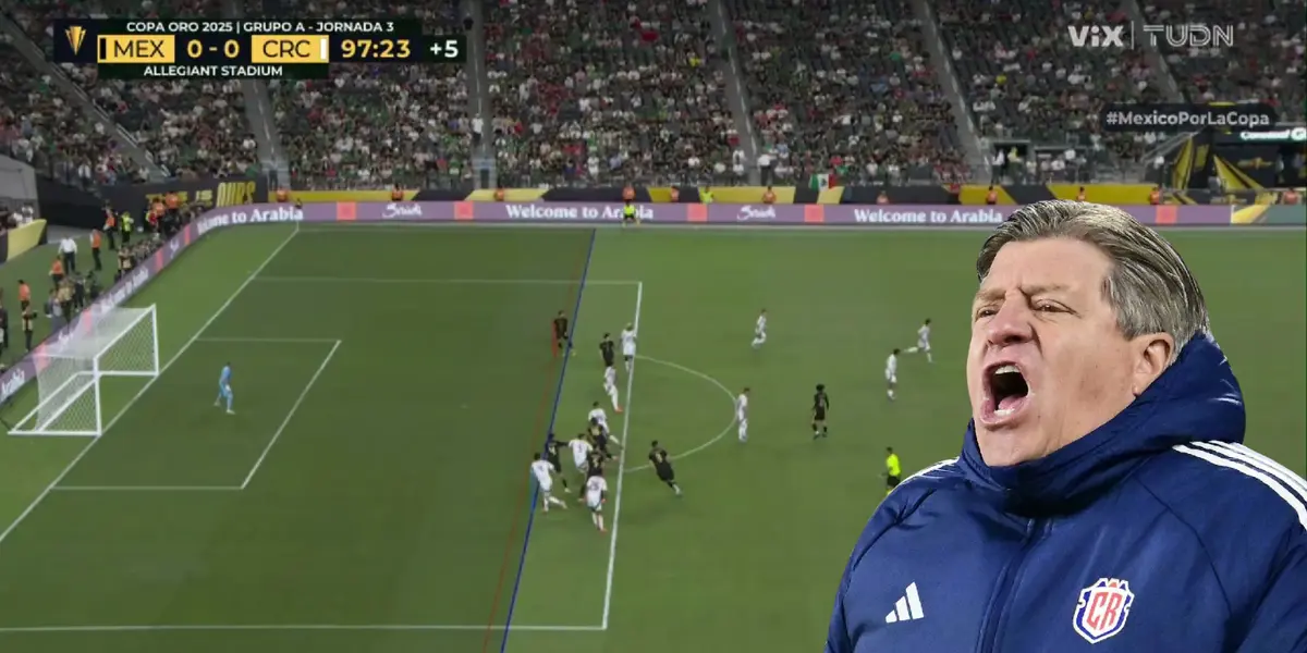 Captura de TUDN del gol anulado