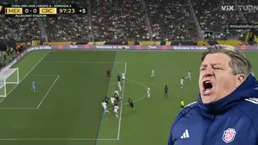 Captura de TUDN del gol anulado