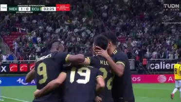 Captura de TUDN del gol de Berterame