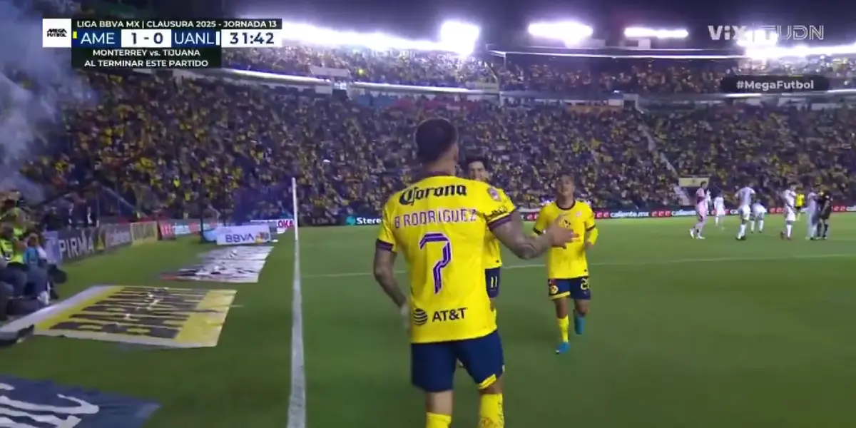 Captura de TUDN del gol de Brian