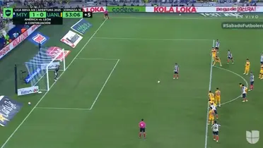 Captura de TUDN del gol de Canales