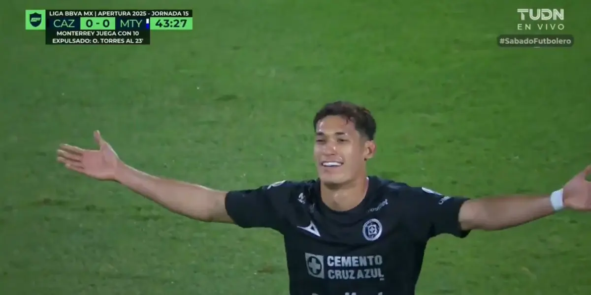 Captura de TUDN del gol de Chiquete
