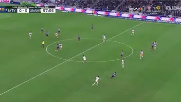 Captura de TUDN del gol de Corona.