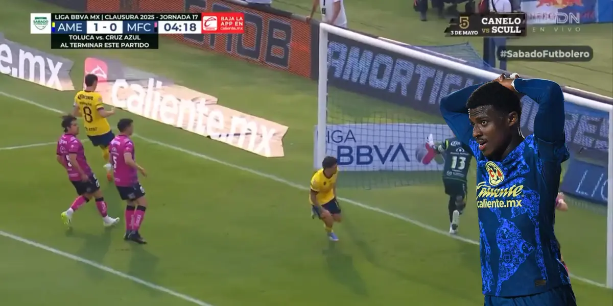 Captura de TUDN del gol de Dávila