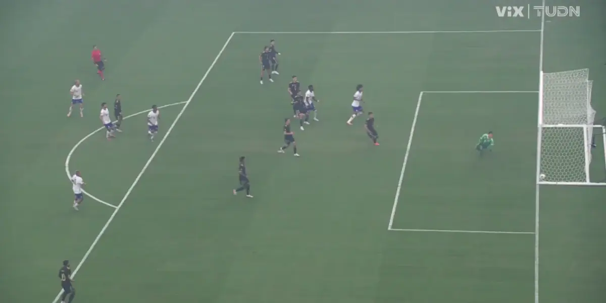 Captura de TUDN del gol de EU