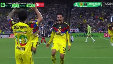 Captura de TUDN del gol de Juárez