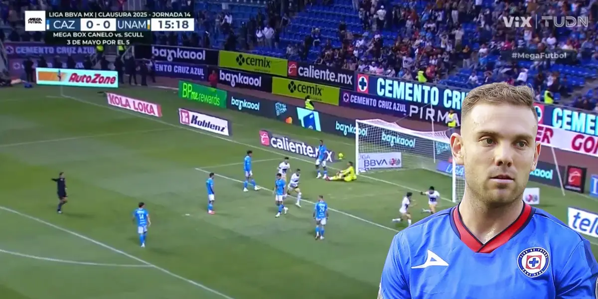 Captura de TUDN del gol de Pumas