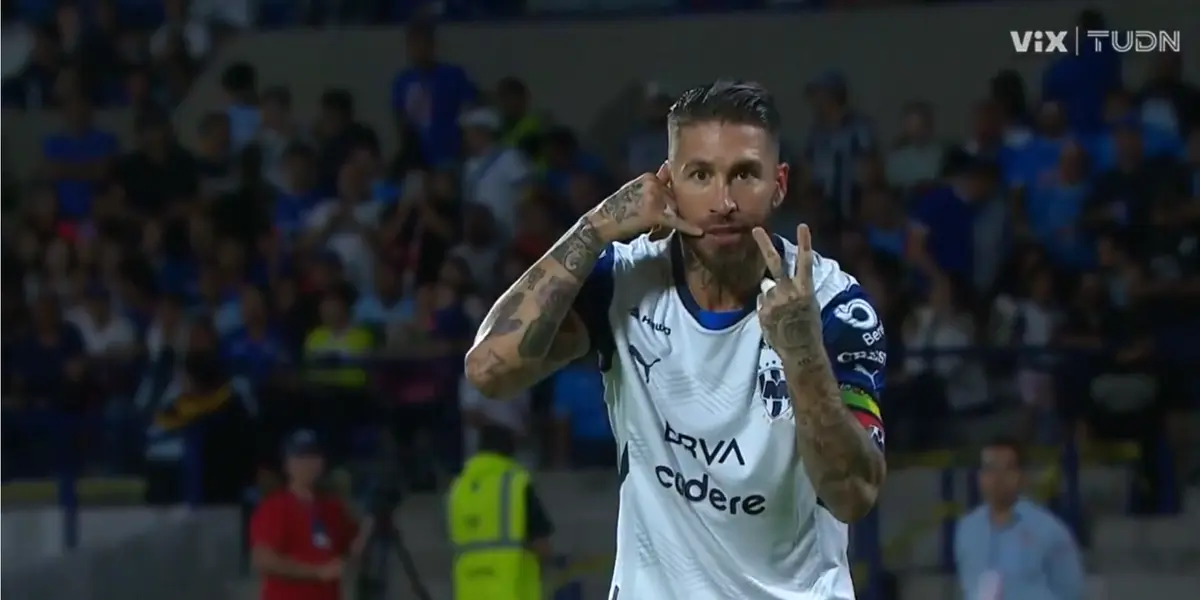 Captura de TUDN del gol de Ramos