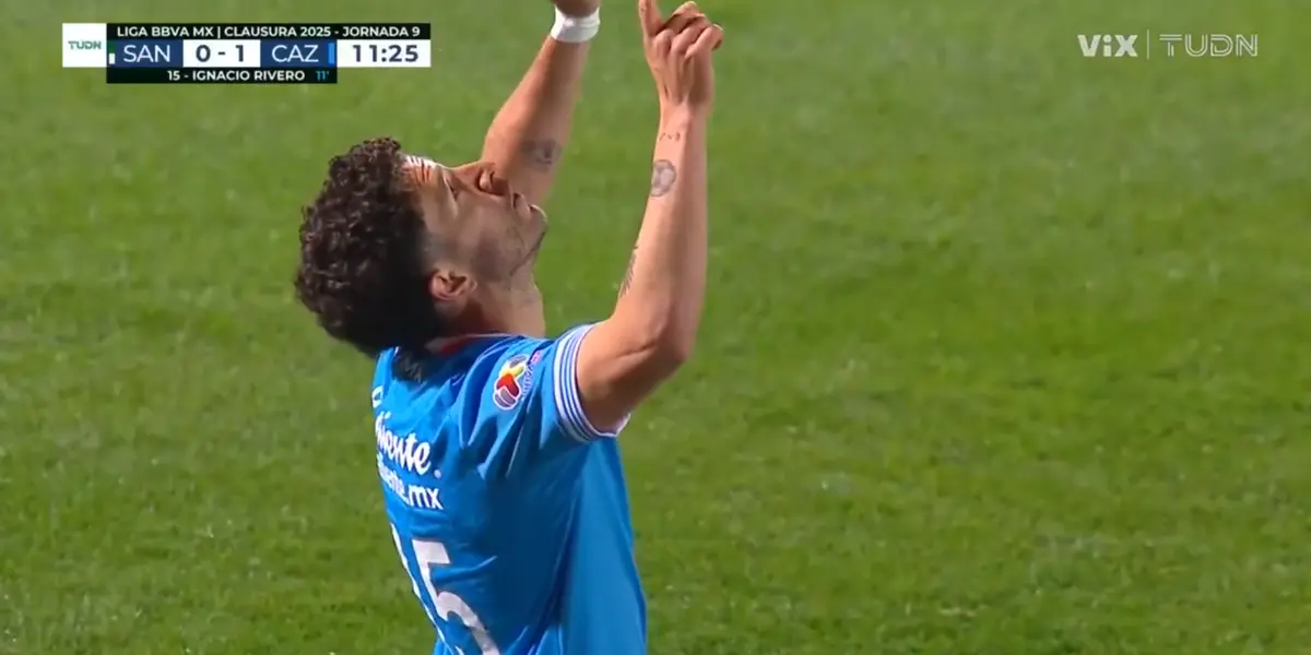 Captura de TUDN del gol de Rivero