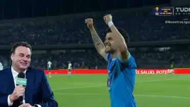 Captura de TUDN del gol de Rivero