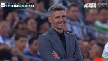 Captura de TUDN del gol de Santos