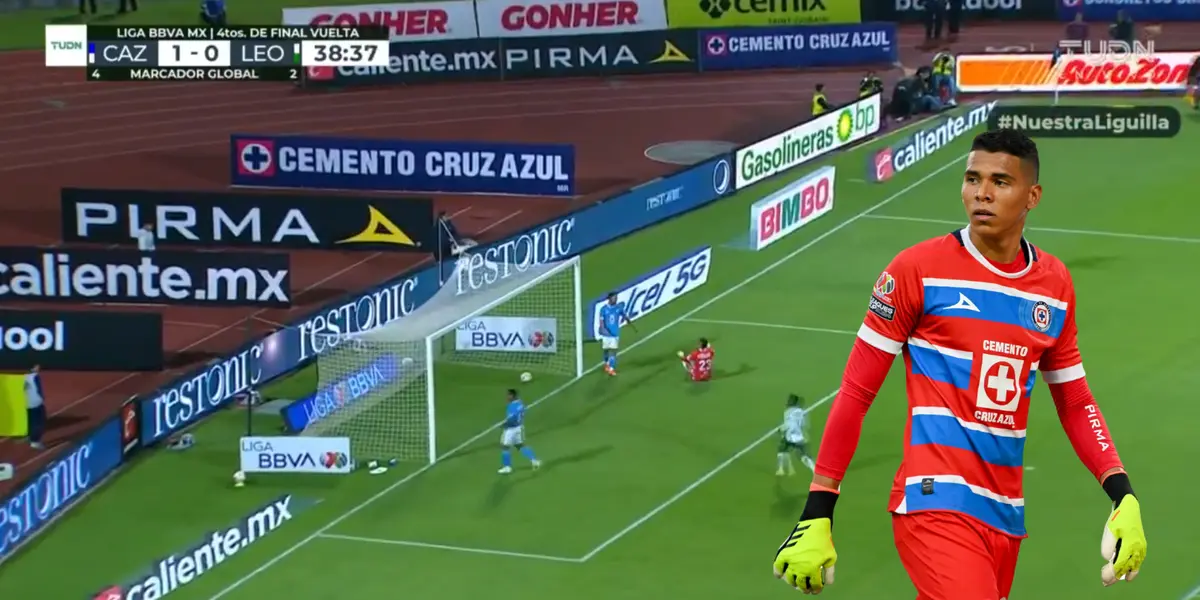 Captura de TUDN del gol del León