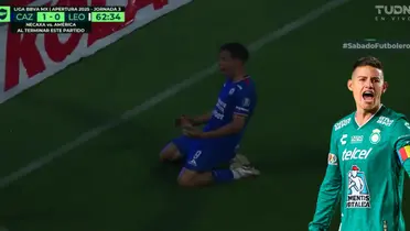 Captura de TUDN del golazo de Sepúlveda, con James al frente