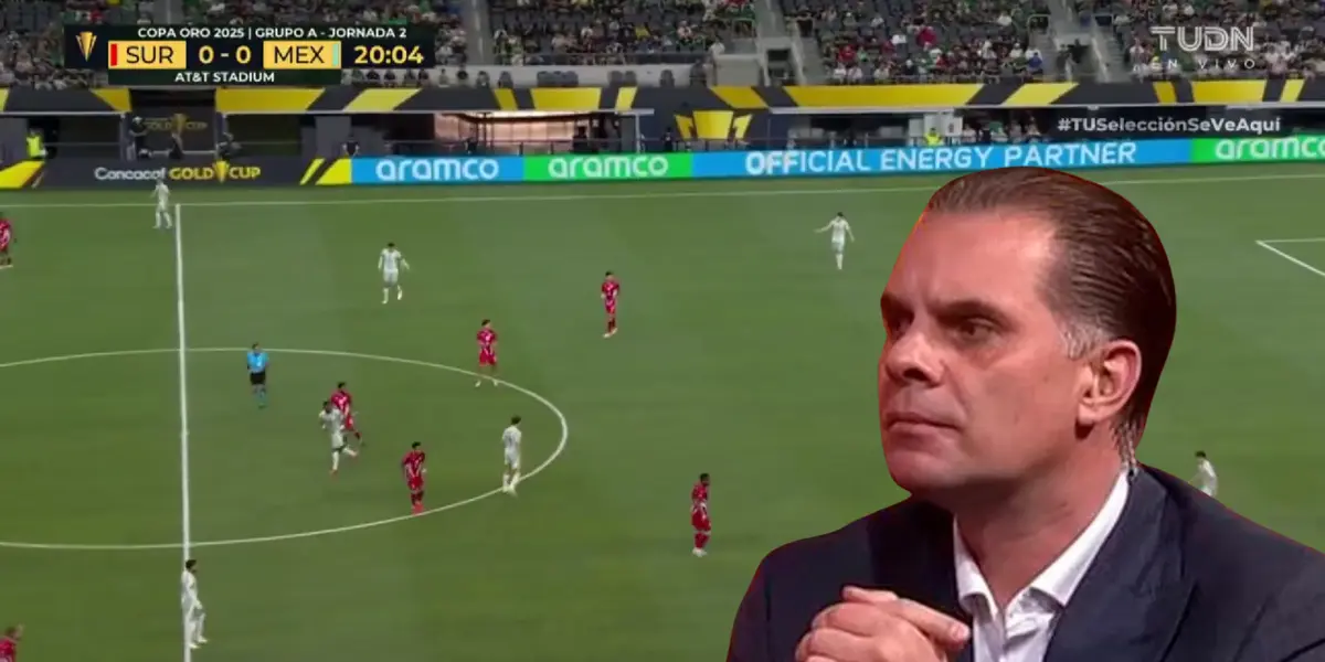Captura de TUDN del Surinam vs México