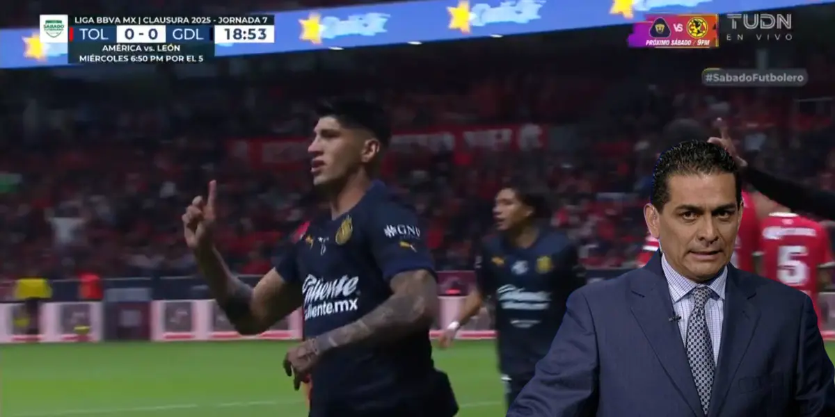 Captura de TUDN tras el gol anulado a Pulido