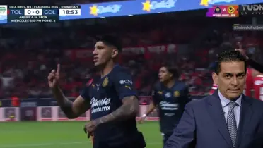 Captura de TUDN tras el gol anulado a Pulido