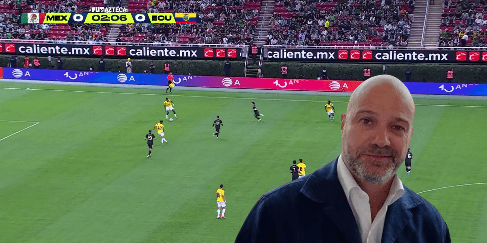 Captura de TV Azteca con García al frente