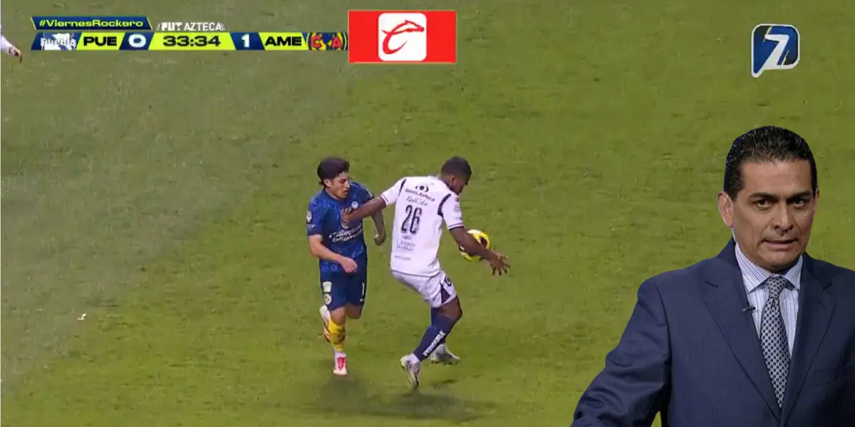 Captura de TV Azteca de la mano de Angulo