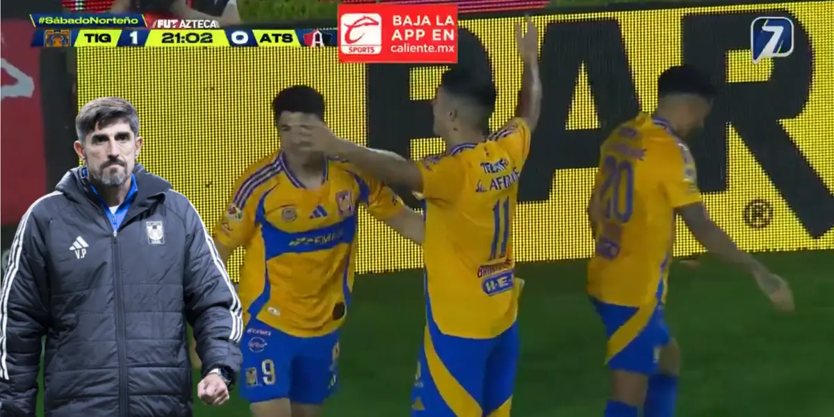 Captura de TV Azteca del gol de Brunetta