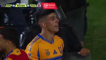Captura de TV Azteca del gol de Brunetta