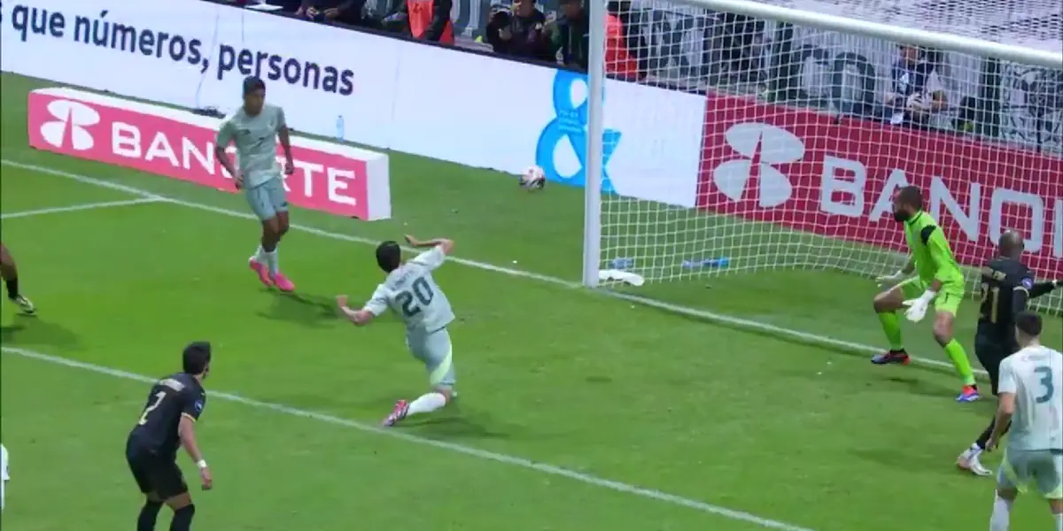 Captura de TV Azteca del gol de Henry Martín