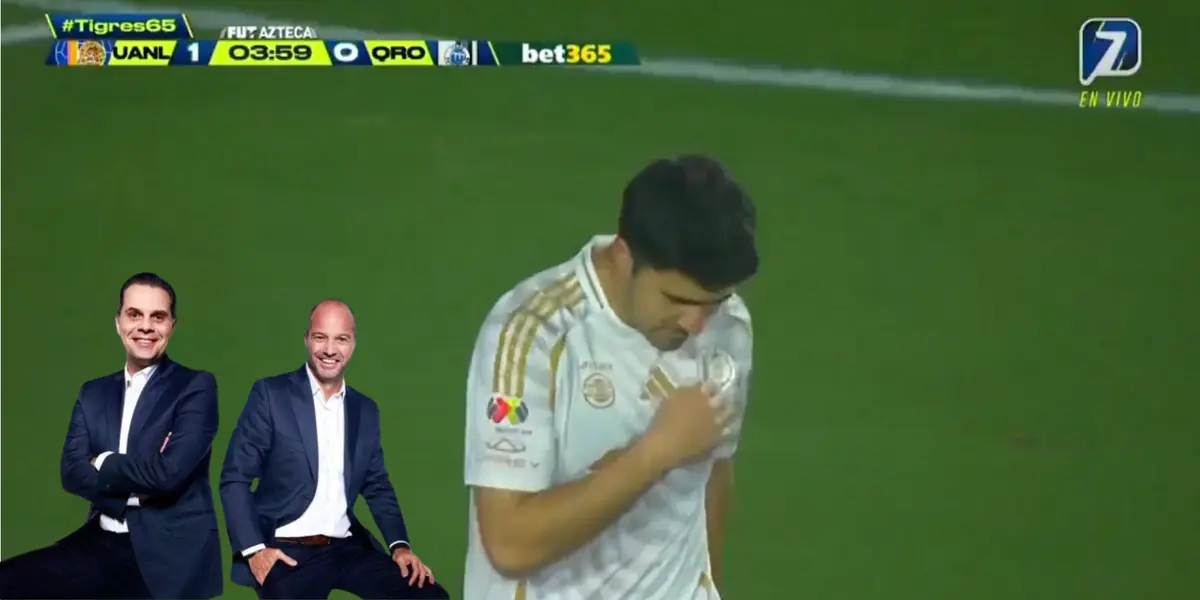 Captura de TV Azteca del gol de Ibáñez