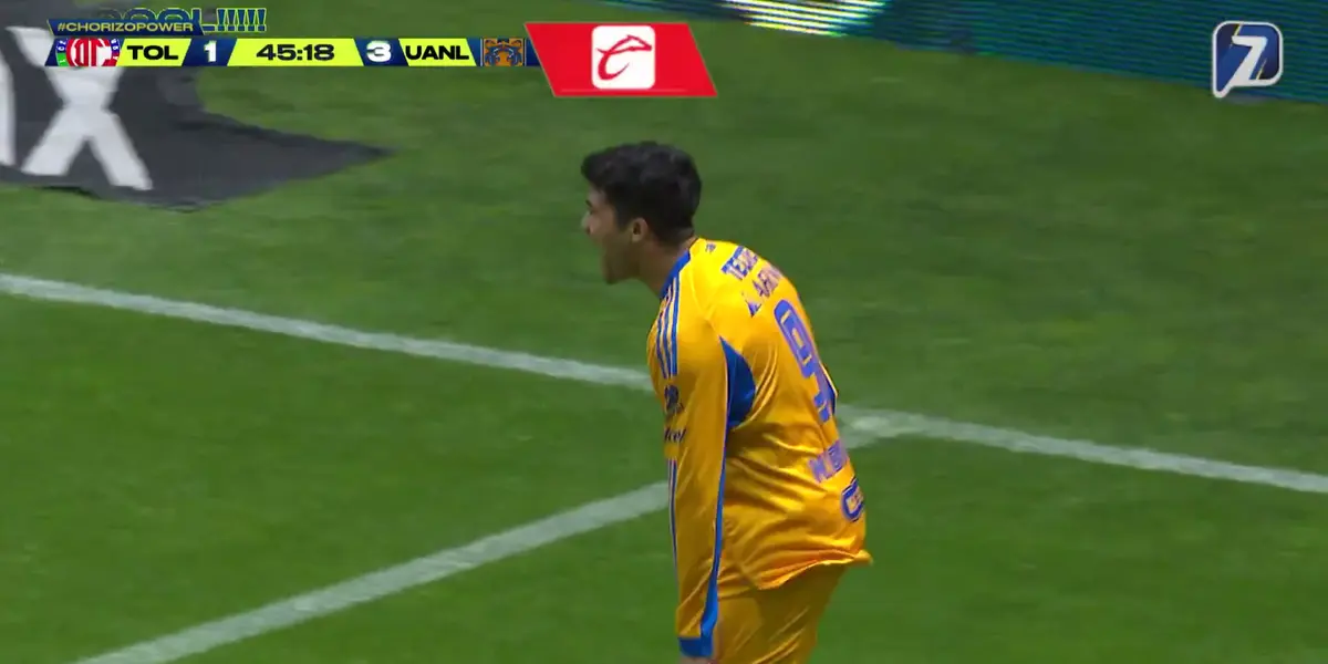 VIDEO | Lo que hizo Ángel Correa tras el golazo de Nicolás Ibáñez en el Tigres 3-1 Toluca