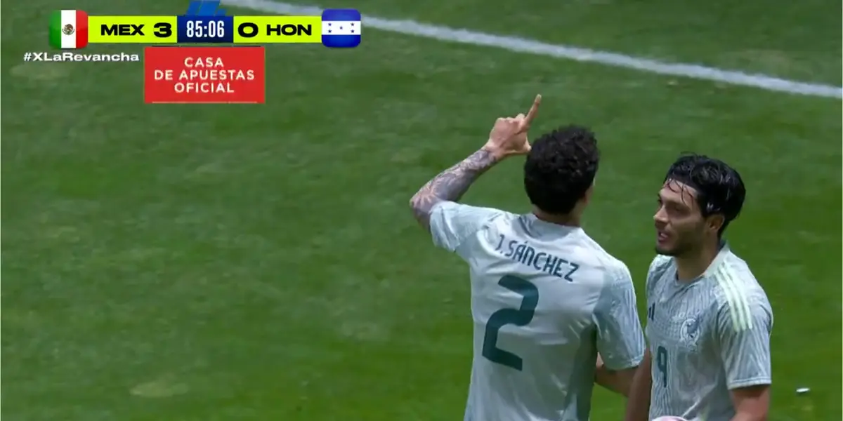 Captura de TV Azteca del gol de Jorge