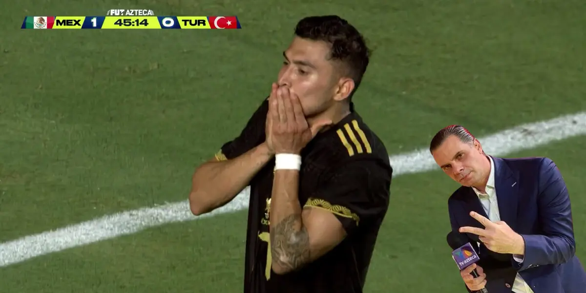Captura de TV Azteca del gol de Pineda