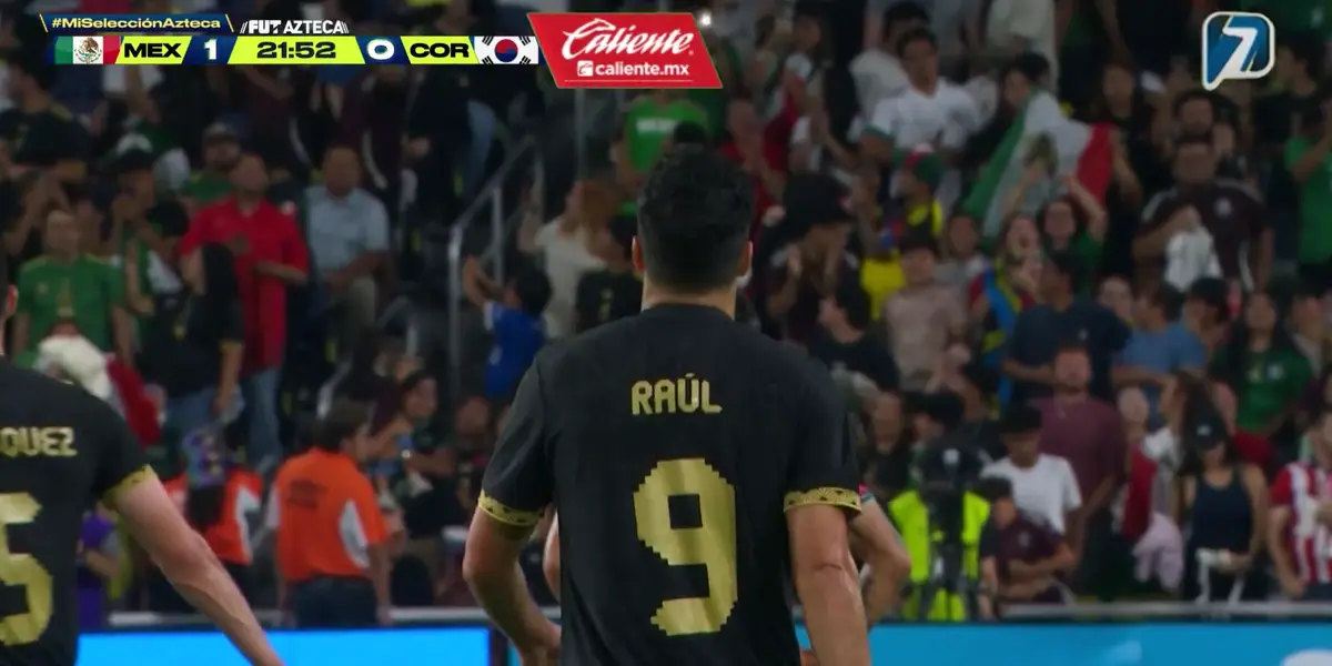 Captura de TV Azteca del gol de Raúl