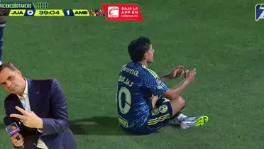 Captura de TV Azteca del gol de Zendejas