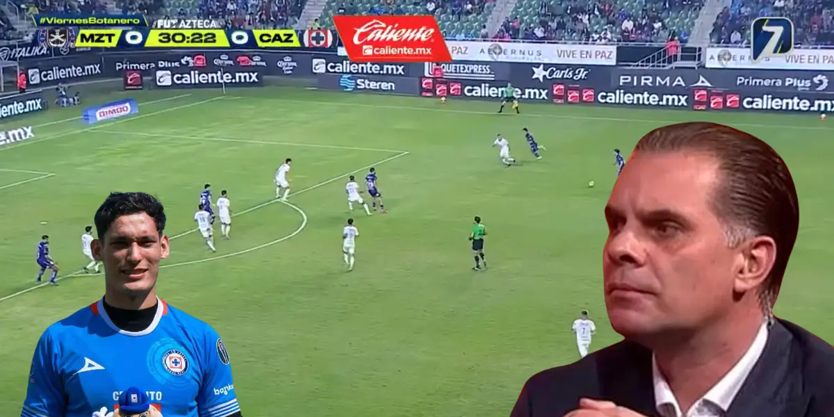 Captura de TV Azteca del Mazatlán vs Cruz Azul