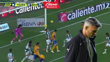 Captura de TV Azteca del segundo autogol de Santos