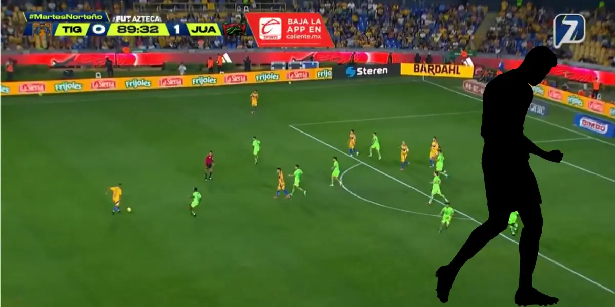 Captura de TV Azteca del Tigres vs Juárez