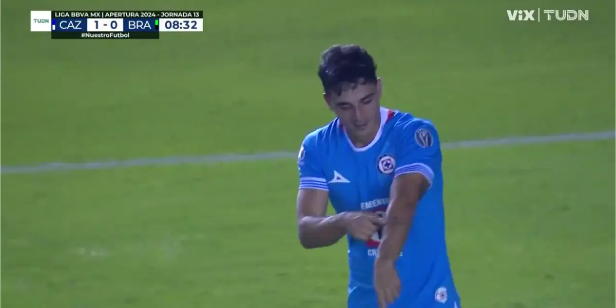 Captura del gol de Faravelli, tomada de TUDN