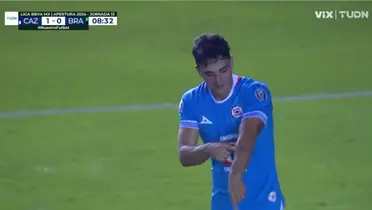 Captura del gol de Faravelli, tomada de TUDN