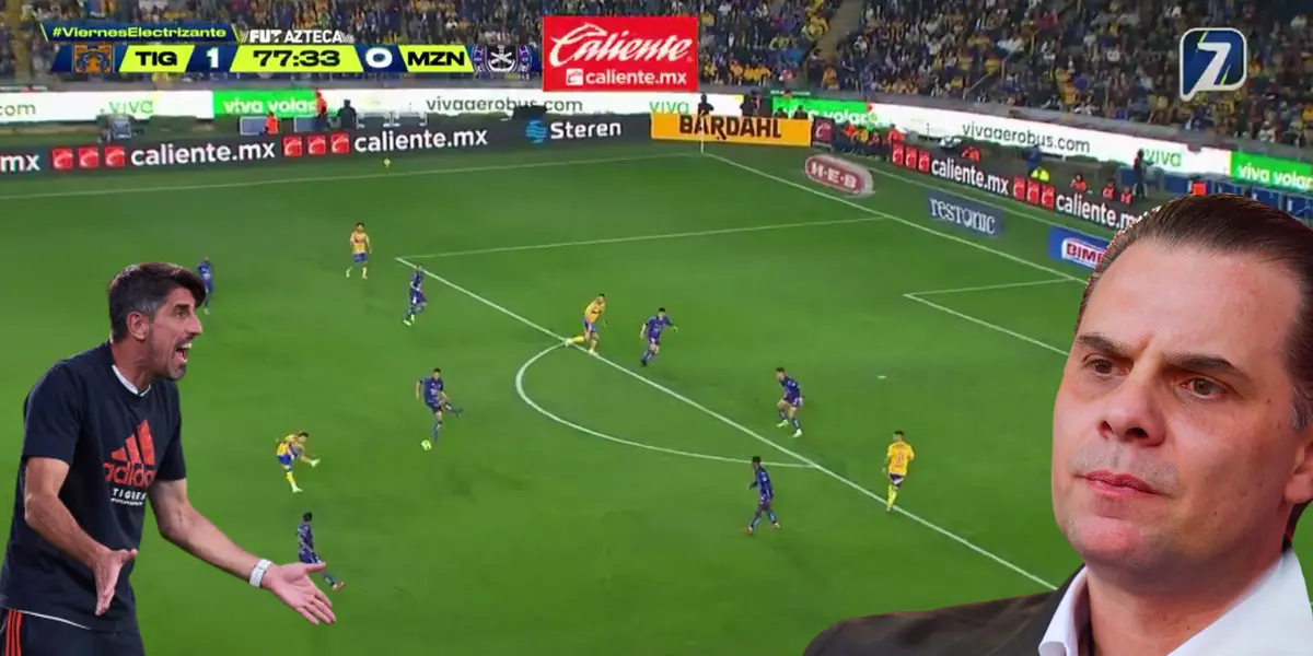 Captura del gol de Gorrarián, tomada de TV Azteca