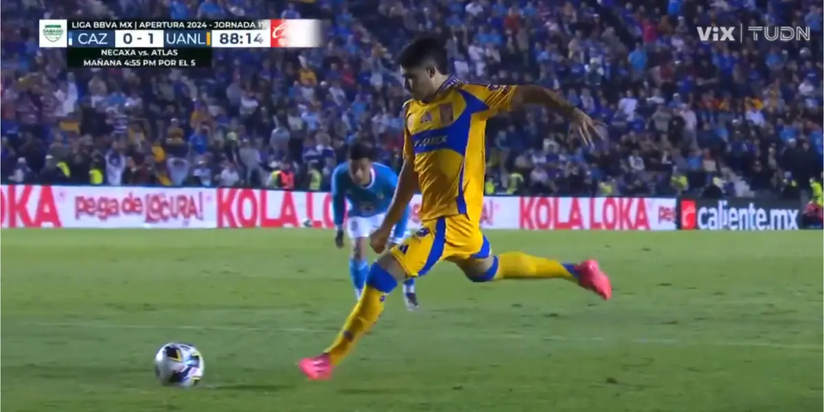 Captura del gol de Ibáñez tomada de TUDN